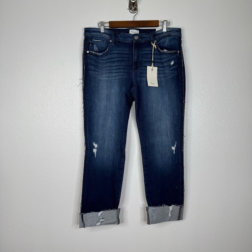 Kancan NWT Daisy-Jade Mid Rise Straight Fit Jeans Size 13/30